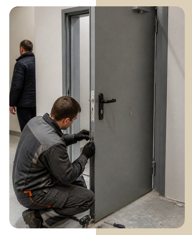 Ремонт противопожарной двери в Бирске по цене 6756 р. | ДвериЛегко-Брк