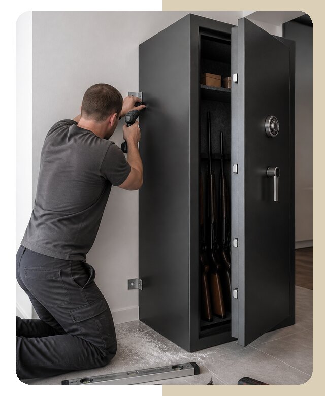 Крепление оружейного сейфа в Бирске по цене от 4677 р. | ДвериЛегко-Брк