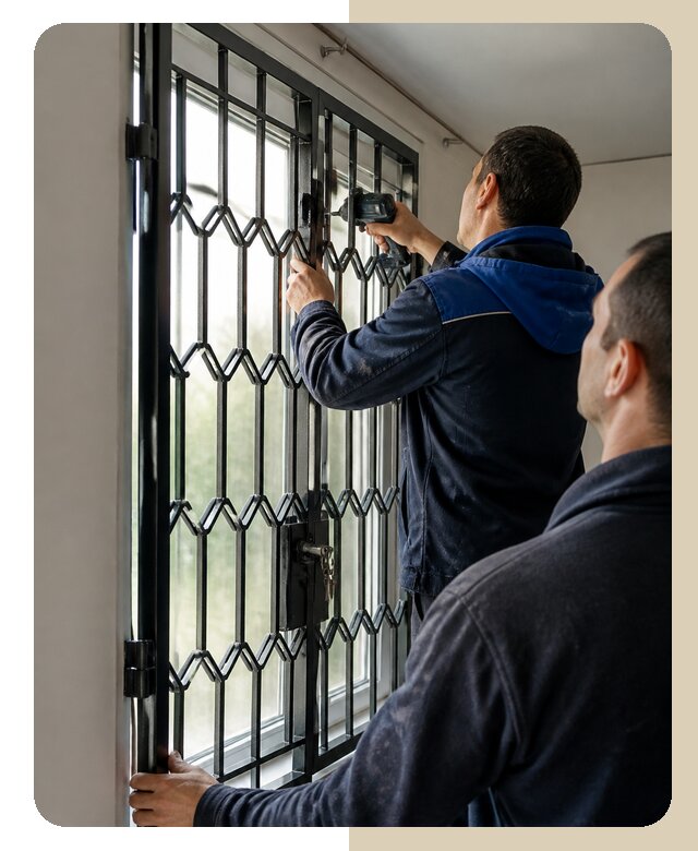 Установка распашных решеток в Бирске цена от 6756 р. | ДвериЛегко-Брк