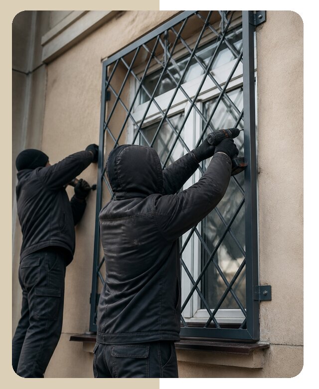 Установка антивандальных решеток на окна в Бирске